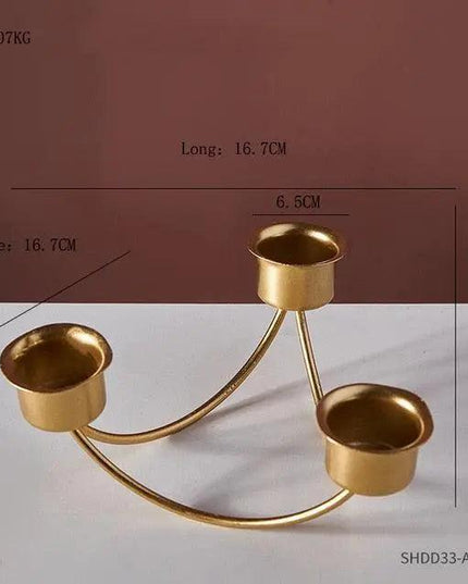 Refined European Iron Candle Holder Set for Timeless Sophistication