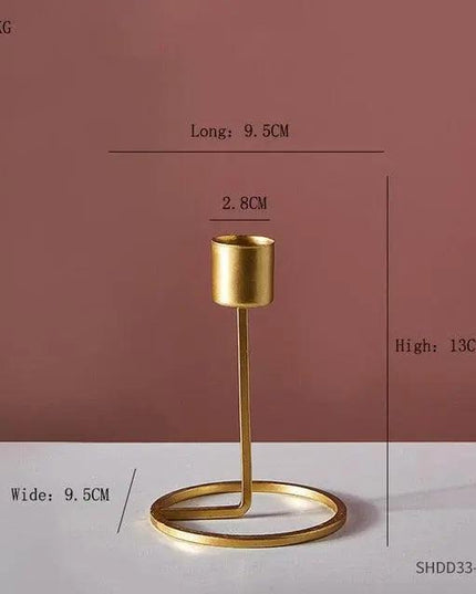 Refined European Iron Candle Holder Set for Timeless Sophistication