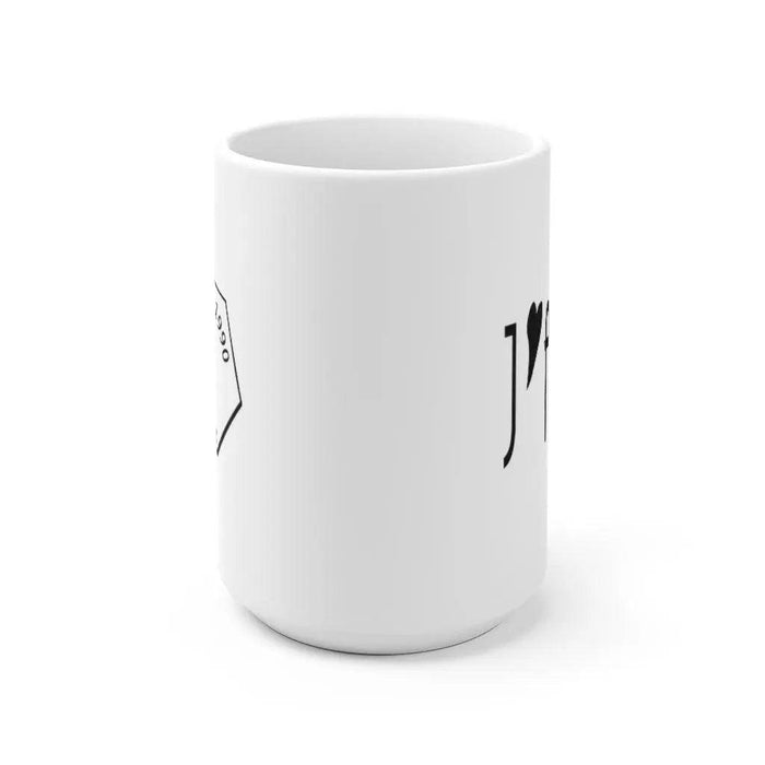 Parisian Romance Ceramic Coffee Mug with Sublimation Printing for Valentine's Day
