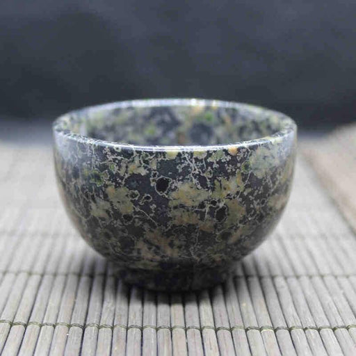 Jade Stone Plum Blossom Teacup Set for Traditional Chinese Tea Ceremony