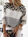 Jakoto Women's Colorblocked Drop Shoulder Sweater - Casual Chic Comfort