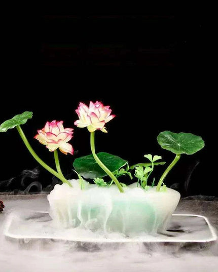 Sushi Masterpiece: Exquisite Dry Ice Presentation Accents