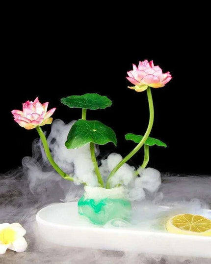 Sushi Masterpiece: Exquisite Dry Ice Presentation Accents