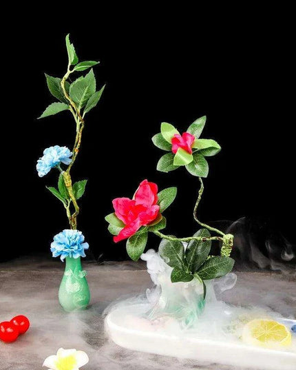 Sushi Masterpiece: Exquisite Dry Ice Presentation Accents