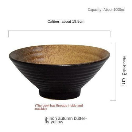 Japanese Cuisine Serving: Elegant Ceramic Bamboo Hat Style Bowls Set
