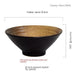 Japanese Cuisine Serving Bamboo Hat Style Ceramic Bowls for Traditional Dining Experience