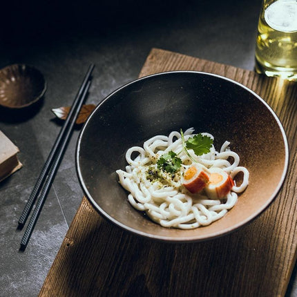 Japanese Cuisine Serving: Elegant Ceramic Bamboo Hat Style Bowls Set