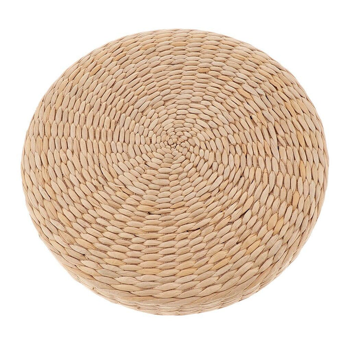 Japanese Style Handwoven Straw Cushion for Cozy Seating