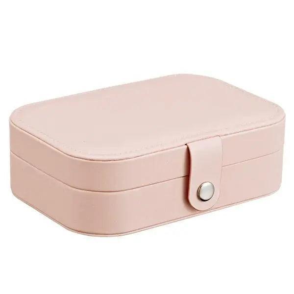 Chic Leather Jewelry Storage Box with Unique Compartment Design