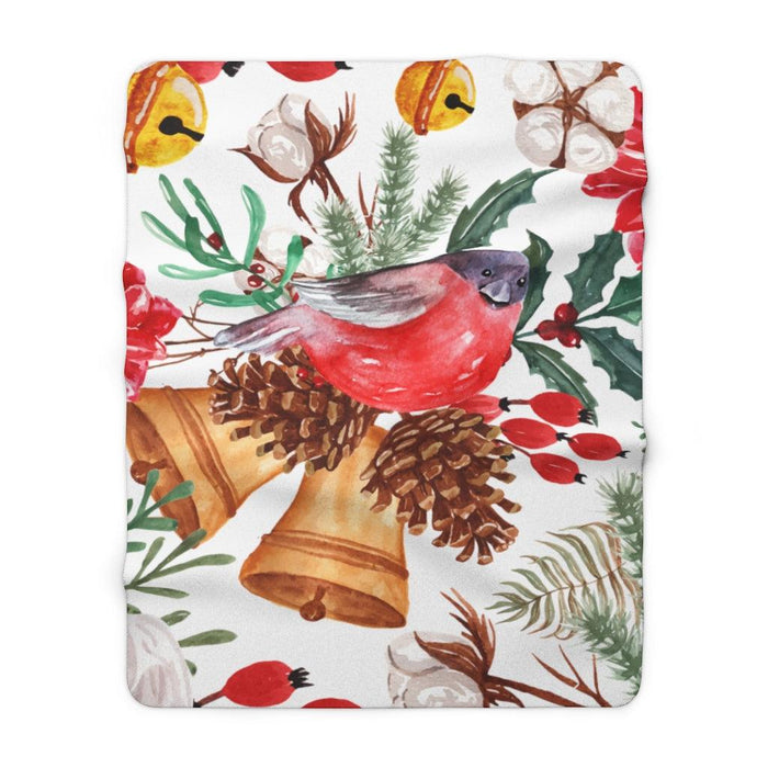 Cozy Christmas Cheer Plush Fleece Throw Blanket