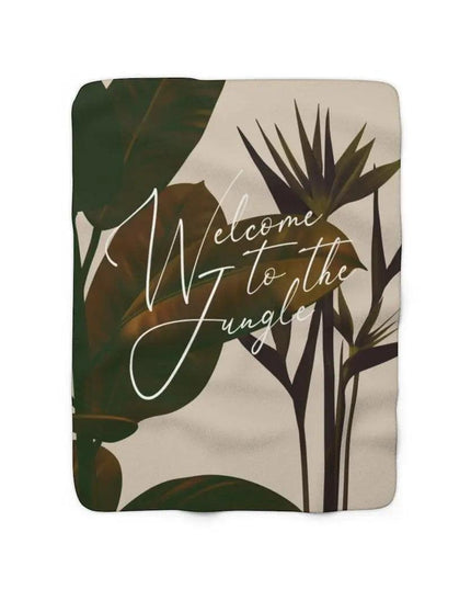 Wilderness Jungle Sherpa Fleece Blanket
