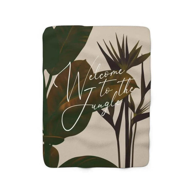 Wilderness Jungle Sherpa Fleece Blanket