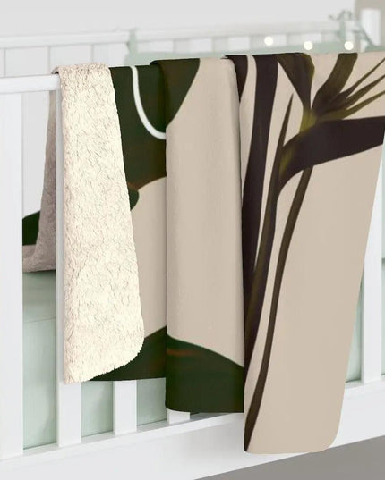 Wilderness Jungle Sherpa Fleece Blanket