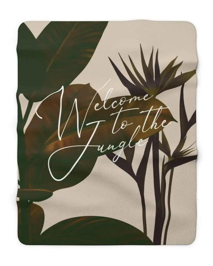 Wilderness Jungle Sherpa Fleece Blanket