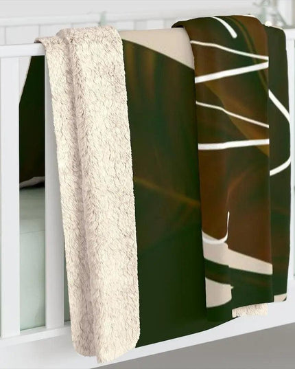 Wilderness Jungle Sherpa Fleece Blanket