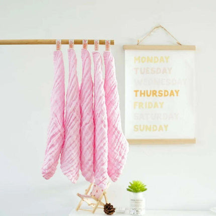 Premium 5-Piece Muslin Cotton Baby Towel Collection for Newborn Comfort