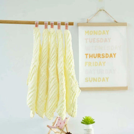 Premium 5-Piece Muslin Cotton Baby Towel Collection for Newborn Comfort