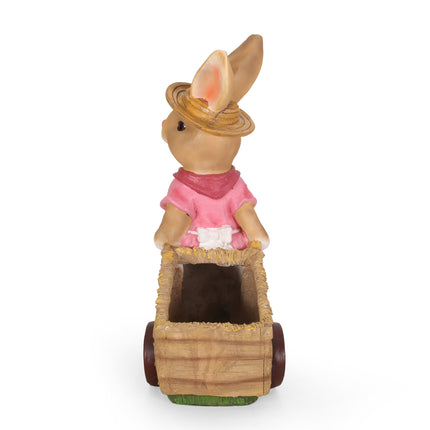 Room & Decor Mgo Rabbit Planter - Pink, Durable Magnesium Oxide