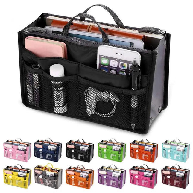Sleek and Stylish Makeup Organizer with Multiple Compartments for Effortless Beauty Storage