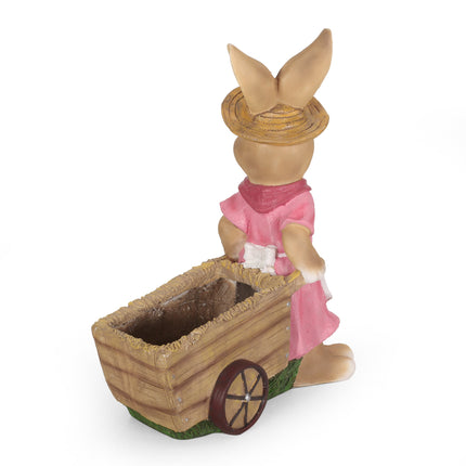 Room & Decor Mgo Rabbit Planter - Pink, Durable Magnesium Oxide
