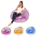 Sparkling Kids Inflatable Sequin Sofa - Indoor and Outdoor Lounger