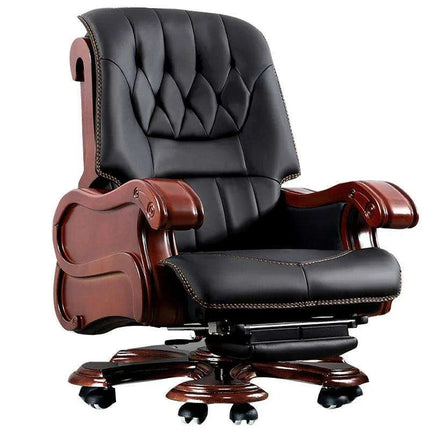 Premium Ergonomic Leather Executive and Gaming Chair with 9-Point Massage Function