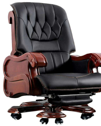 Premium Ergonomic Leather Executive and Gaming Chair with 9-Point Massage Function