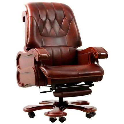 Premium Ergonomic Leather Executive and Gaming Chair with 9-Point Massage Function