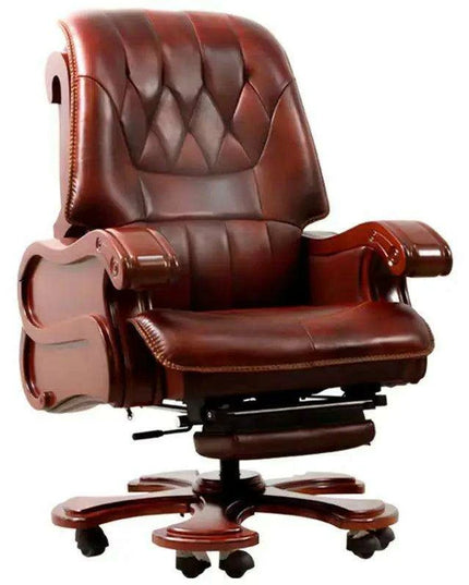 Premium Ergonomic Leather Executive and Gaming Chair with 9-Point Massage Function