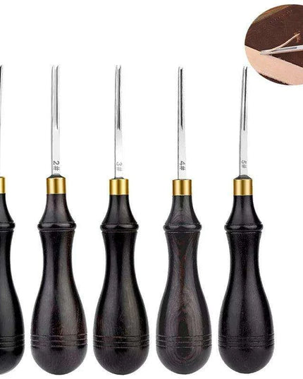 Precision Edge Beveling Tool Set for Leather Craft - Ergonomic Design for Flawless Finishing