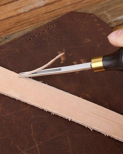 Precision Edge Beveling Tool Set for Leather Craft - Ergonomic Design for Flawless Finishing