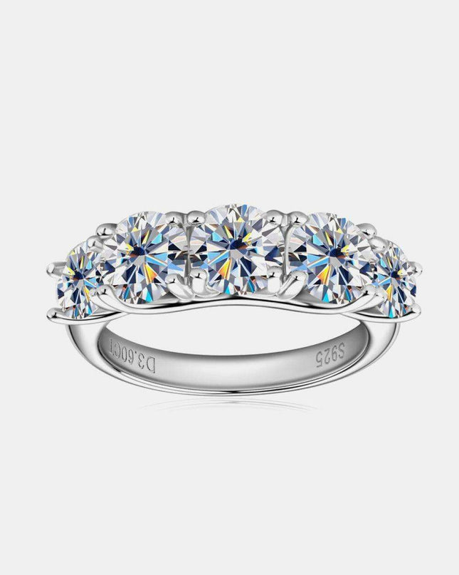 Timeless Brilliance: Lab-Created Diamond Sterling Silver Eternity Ring Collection