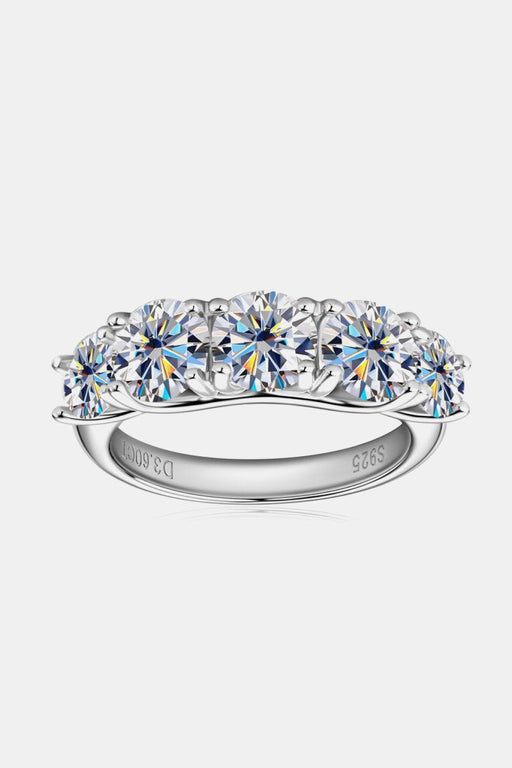 Radiant Lab Diamond Sterling Silver Eternity Ring Collection
