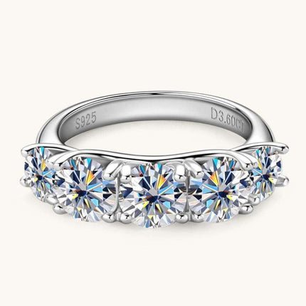 Timeless Brilliance: Lab-Created Diamond Sterling Silver Eternity Ring Collection