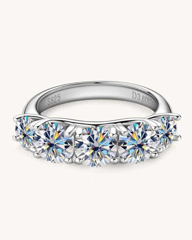 Timeless Brilliance: Lab-Created Diamond Sterling Silver Eternity Ring Collection