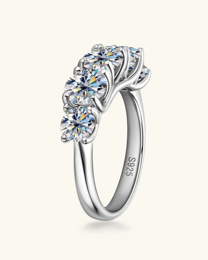 Timeless Brilliance: Lab-Created Diamond Sterling Silver Eternity Ring Collection