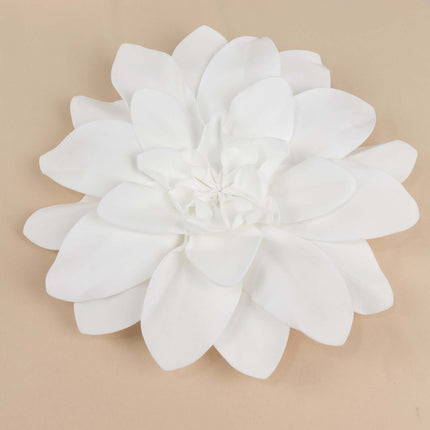 AliKopy 4 Pack 16" Realistic White Foam Craft Daisy Flower Heads