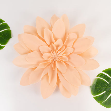 AliKopy 2 Pack 24" Blush Foam Craft Daisy Flower Heads - Realistic & S