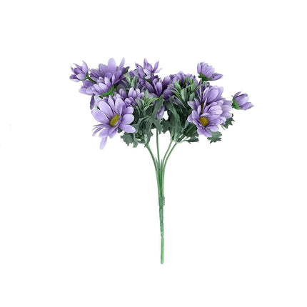 AliKopy 4-Pack 11" Lavender Lilac Artificial Silk Flower Bouquets