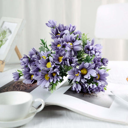 AliKopy 4-Pack 11" Lavender Lilac Artificial Silk Flower Bouquets