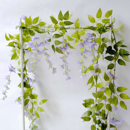 Très Elite 2 Pack 6ft Silk Lavender Wisteria Garland for Wedding Decor