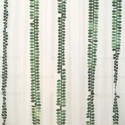 AliKopy Taffeta Ribbon Sash - 50ft Green with 4" Leaf Petal Design