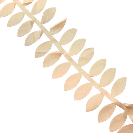 AliKopy Taffeta Ribbon Sash, 4" Leaf Petal Design, 50ft, Elegant Garla