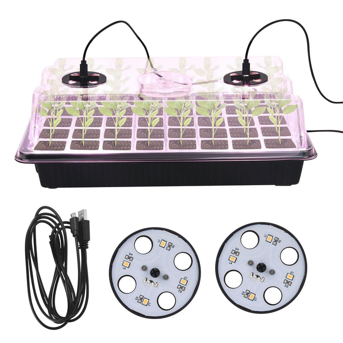 Thriving Plant Growth LED Grow Light Kit for Indoor Gardening