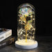 Enchanted LED Rose in Glass Dome - Timeless Romance and Elegance