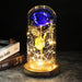 Enchanted LED Rose in Glass Dome - Timeless Romance and Elegance