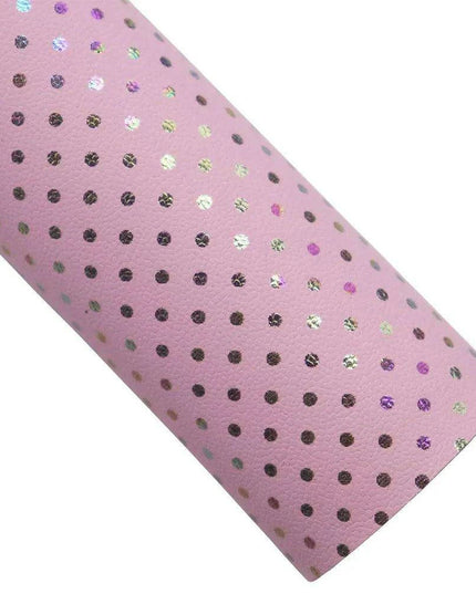 Glittering Pink Faux Leather Crafting Set for DIY Earrings and Hair Accessories