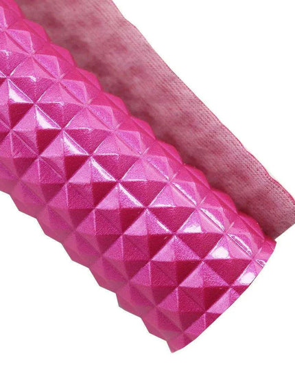 Glittering Pink Faux Leather Crafting Set for DIY Earrings and Hair Accessories