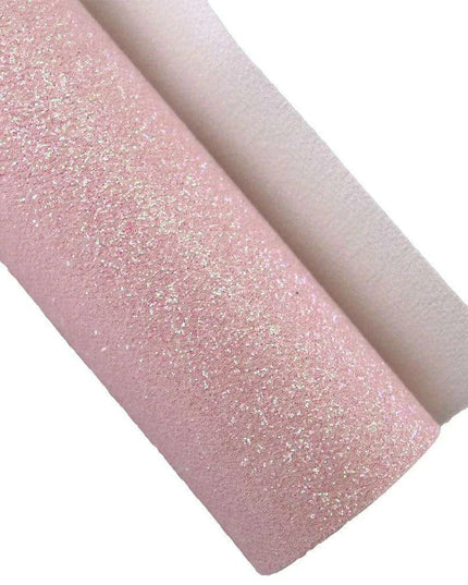 Glittering Pink Faux Leather Crafting Set for DIY Earrings and Hair Accessories