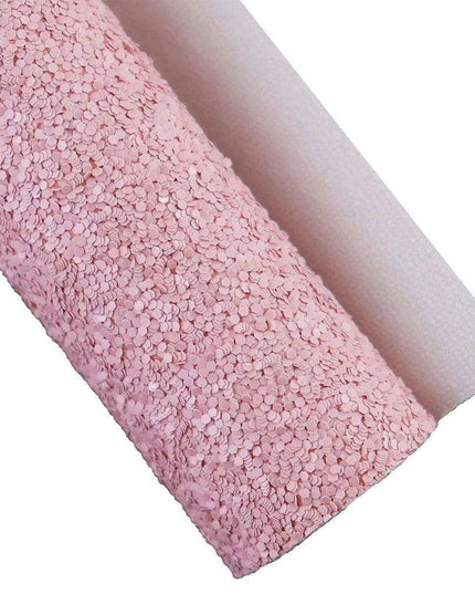 Glittering Pink Faux Leather Crafting Set for DIY Earrings and Hair Accessories